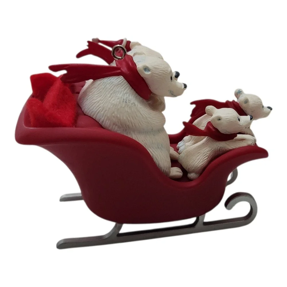 Hallmark Keepsake Sleigh Ride 2010 Polar‎ Bear Musical Ornament Ella Fitzgerald